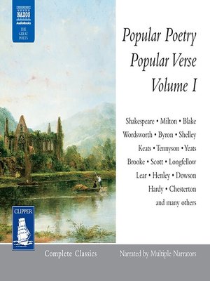 cover image of Popular Poetry, Popular Verse, Volume I